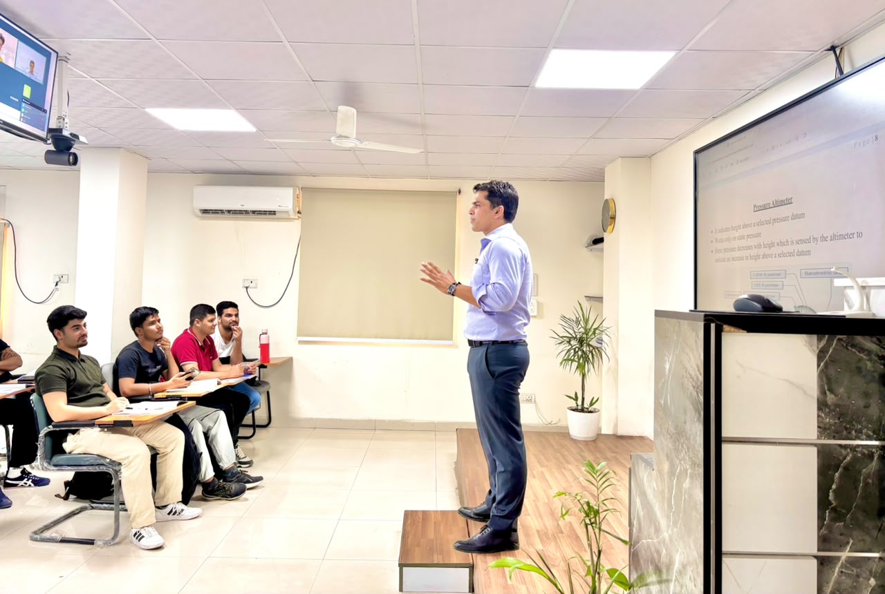 Capt Mohit Teotia at Poetic Pilot Academy - Ground Classes